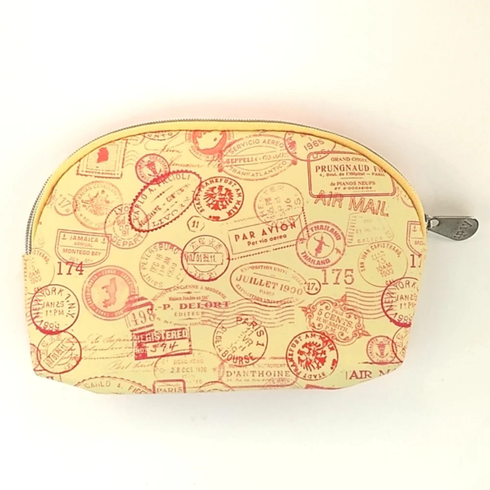 IPSY French Postmarks Makeup zipper bag NWOT